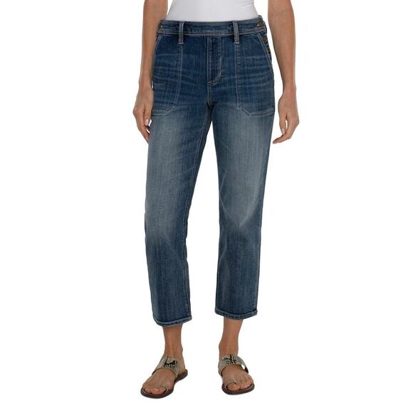 Liverpool Easy Utility Crop Jean Mcbride sz 8/29 - Picture 1 of 7